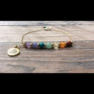 7 Chakra Anklet with Charm
